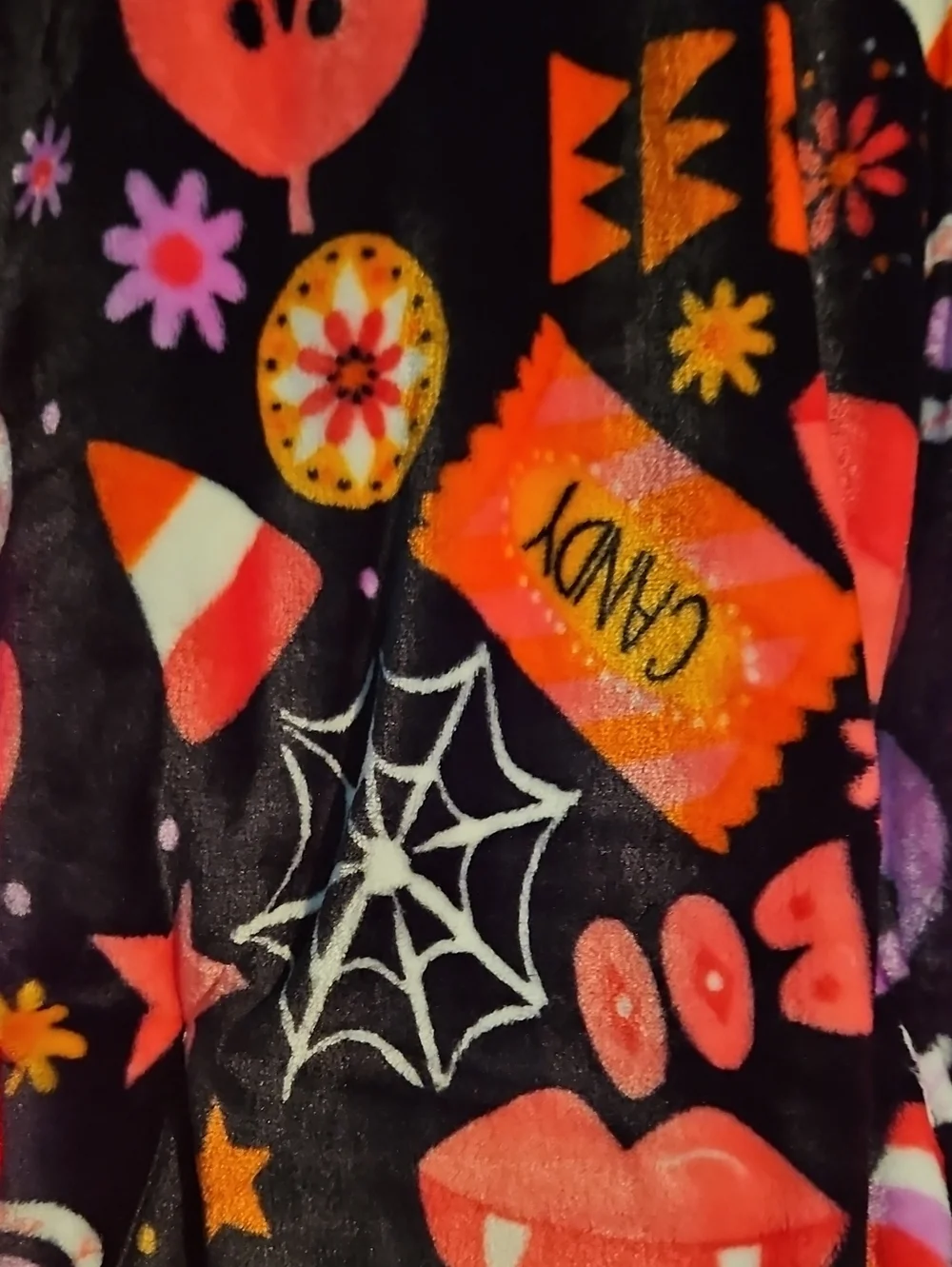 Halloween Orange Pumpkin Trick-or-Treat Bag And Throw Set
